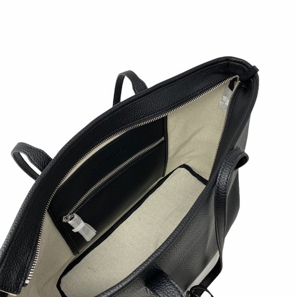 😳SALE😳 Calvin Klein Pebble Mid Goodyear Tote Bag Black Women's H0DAZGD2 - Picture 5 of 6